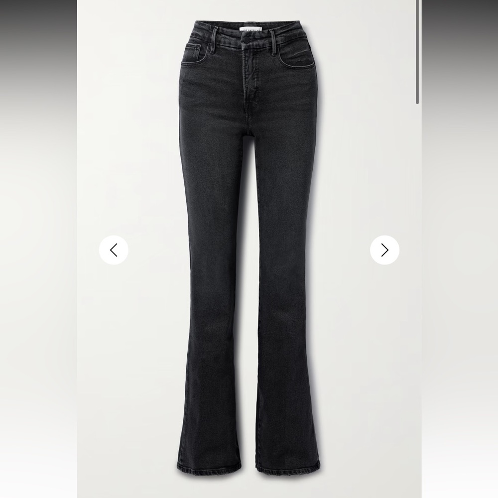 EUC Good American Classic Slim Boot Cut Jean Black 24 00